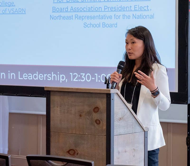 Weiwei Wang speaking at a recent VSA event